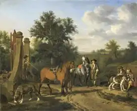 Velde, Adriaen van de: The Hunting Party