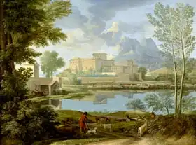 Poussin, Nicolas: Landscape with a Calm, 1650-1