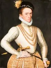 French school (16th century): Portrait of an unknown French Nobleman, 1560-9