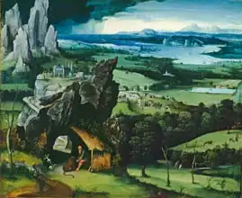 Patenier or Patinir, Joachim: Landscape with St. Jerome, 1516-7