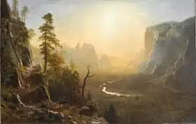 Bierstadt, Albert: Yosemite Valley, Glacier Point Trail