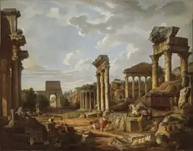 Pannini, Paolo Giovanni: A Capriccio of the Roman Forum