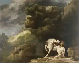 Stubbs, George: A Lion Attacking a Horse