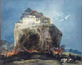 Goya, Francisco: A city on a rock, 1850-75