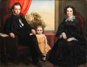 American school (19th century): A Family Group Portrait