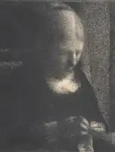 Seurat, Georges: Embroidery, The Artist