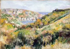 Renoir, Auguste: Hills around the Bay of Moulin Huet, Guernsey