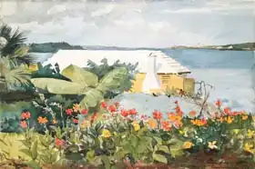 Homer, Winslow: Flower Garden and Bungalow, Bermuda