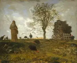 Millet, J. F.: Autumn Landscape with a Flock of Turkeys, 1872-73
