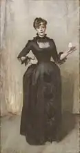 Sargent, John Singer: Lady with the Rose (Charlotte Louise Burckhardt)