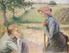 Pissarro, Camille: Two Young Peasant Women, 1891-92