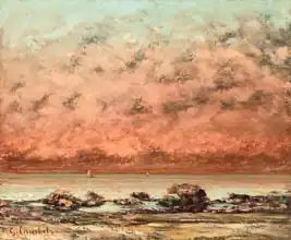 Courbet, Gustave: The Black Rocks at Trouville, 1865- 66