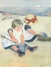 Cassatt, M. S.: Children Playing on the Beach