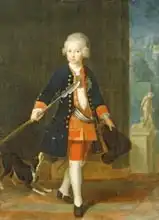 Pesne, Antoine: The Crown Prince Frederick II in his Corps de Cadets (uniform of the Kings Regiment)