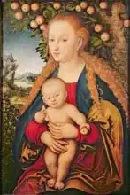 Cranach, Lucas: The Virgin and Child under an Apple Tree, 1520-26