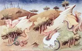 Boucicaut Master,: Ms Fr 2810 f.55v, Dragons and other beasts, from 