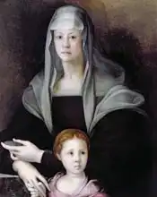 Pontormo, Jacopo: Portrait of Maria Salviati with Giulia de