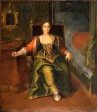 Italian school (16th century): Portrait of a Woman as Cleopatra