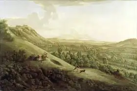 Lambert, George: A View of Boxhill, Surrey, with Dorking in the Distance