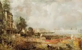 Constable, John: The Opening of Waterloo Bridge, c.1829-31