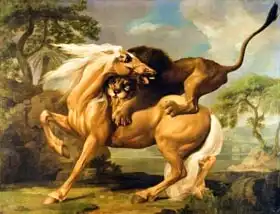 Stubbs, George: A Lion Attacking a Horse