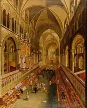 English school (17th century): Interior of Canterbury Cathedral, c.1675-1700