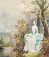 Gainsborough, Thomas: Girl with a Book Seated in a Park