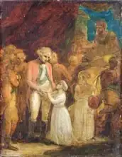 Smirke, Robert: The Two Sons of Tipu Sahib, Sultan of Mysore, Being Handed over as Hostages to General Cornwallis (1738-1805)