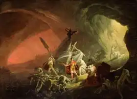 English school (19th century): Aeneas and the Sibyl