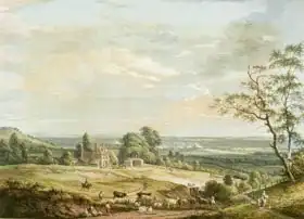 Sandby, Paul: A Distant View of Maidstone, from Lower Bell Inn, Boxley Hill