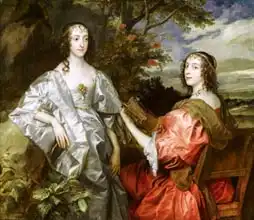Dyck, van Anthony: Katherine (1609-67) Countess of Chesterfield, and Lucy (b.1608) Countess of Huntingdon, c.1636-40
