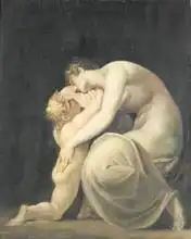 Fuseli, Henry: Tekemessa and Eurysakes, c.1800-10