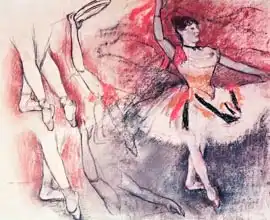 Degas, Edgar: Dancer with Tambourine, or Spanish Dancer